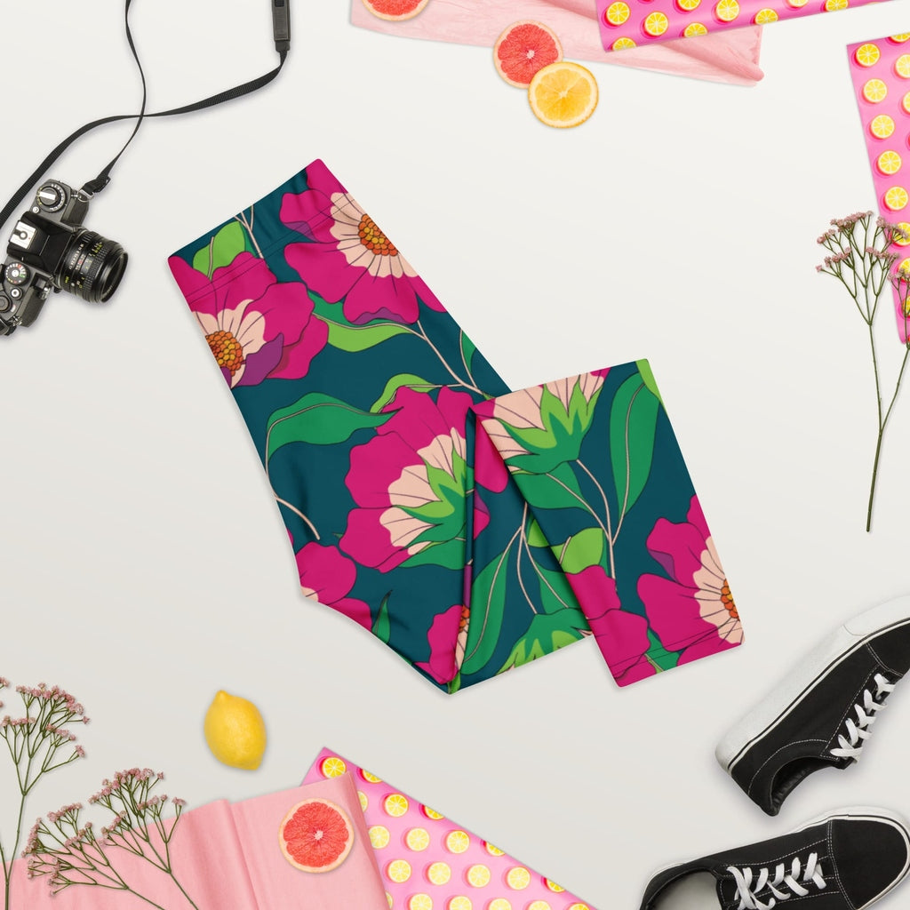 Floral Magenta Capris