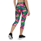 Floral Magenta Capris