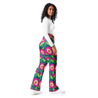 Floral Magenta Flare Leggings