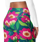 Floral Magenta Flare Leggings