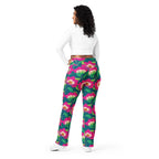 Floral Magenta Flare Leggings