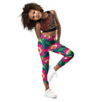 Floral Magenta Kid's Leggings