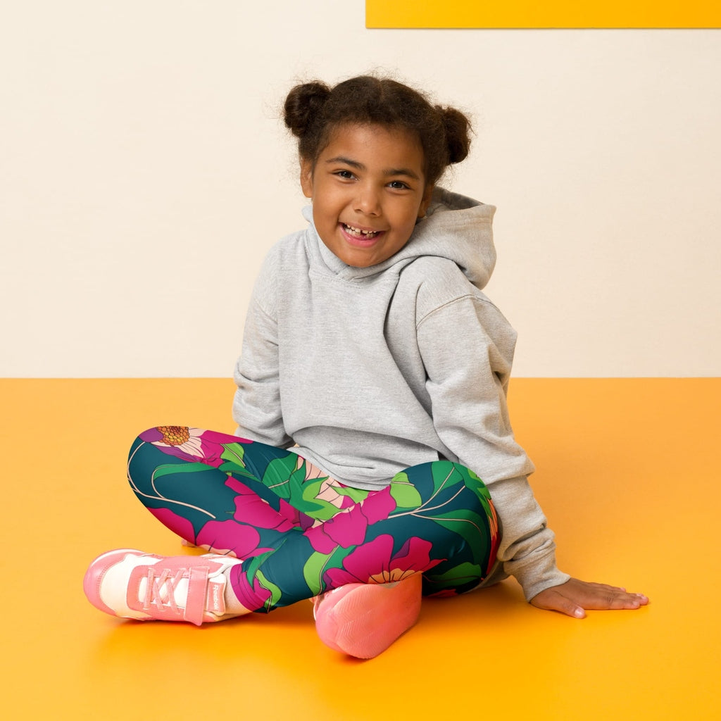 Floral Magenta Kid's Leggings