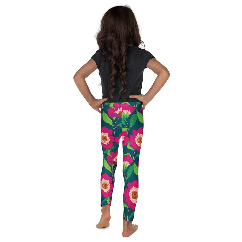 Floral Magenta Kid's Leggings