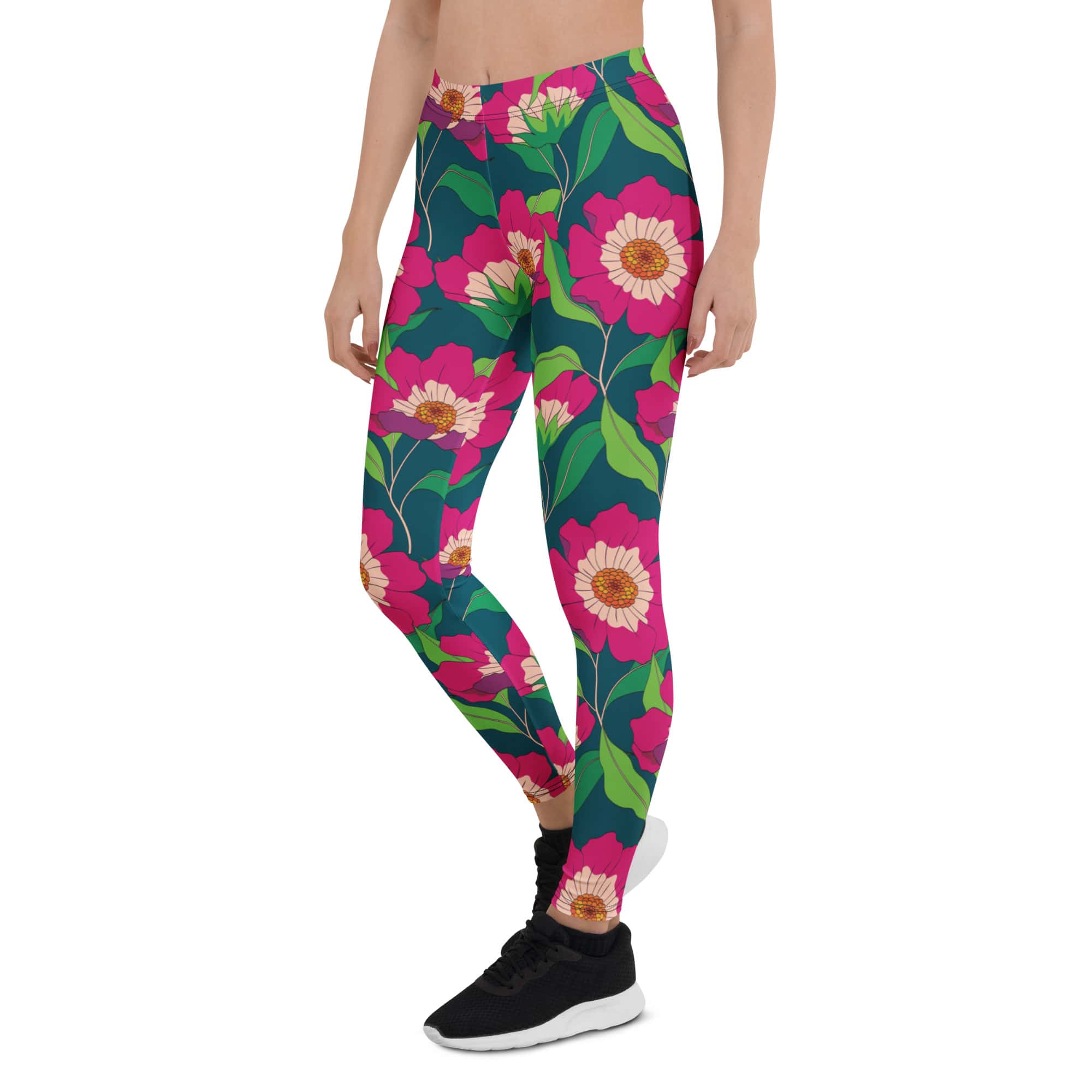 Floral Magenta Leggings