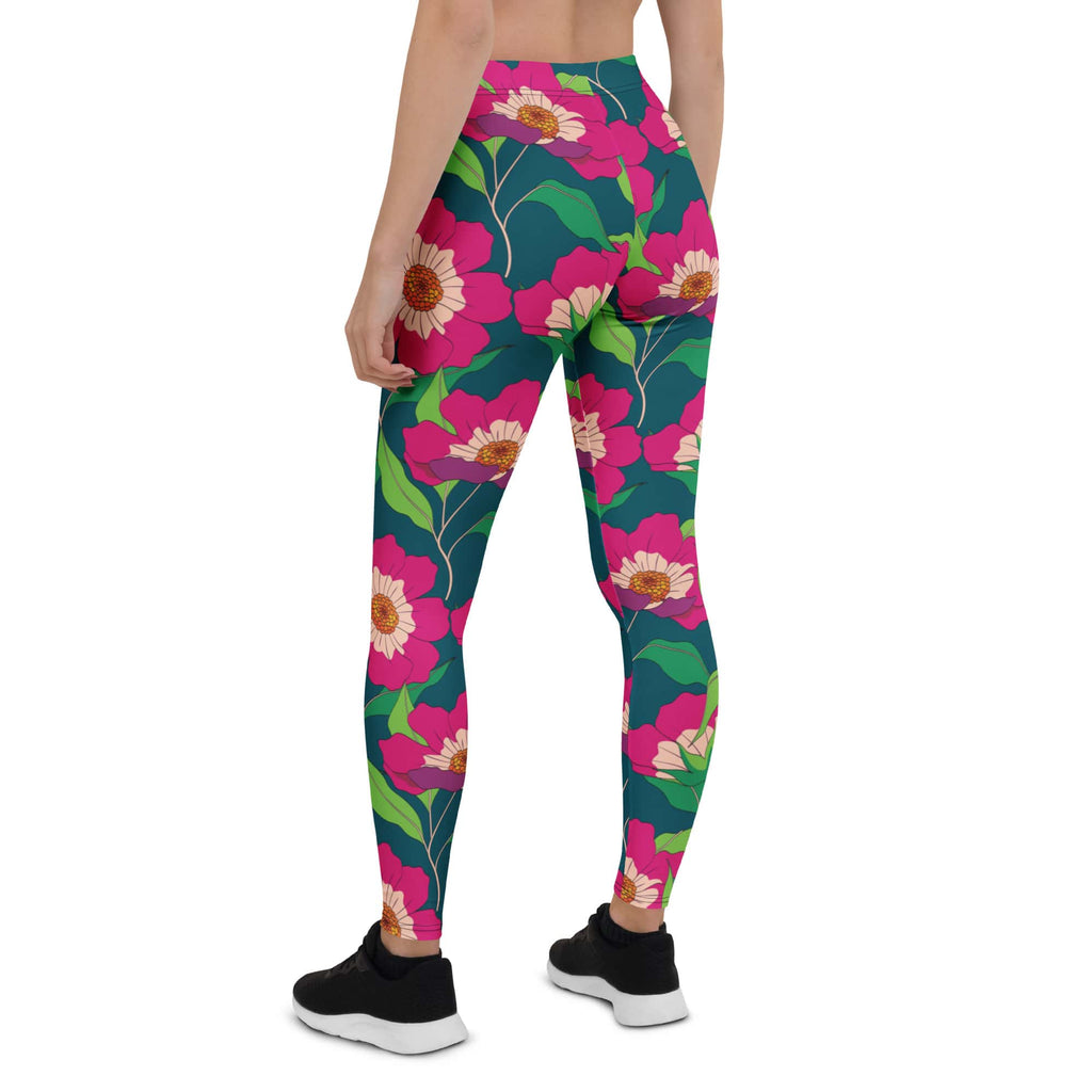 Floral Magenta Leggings