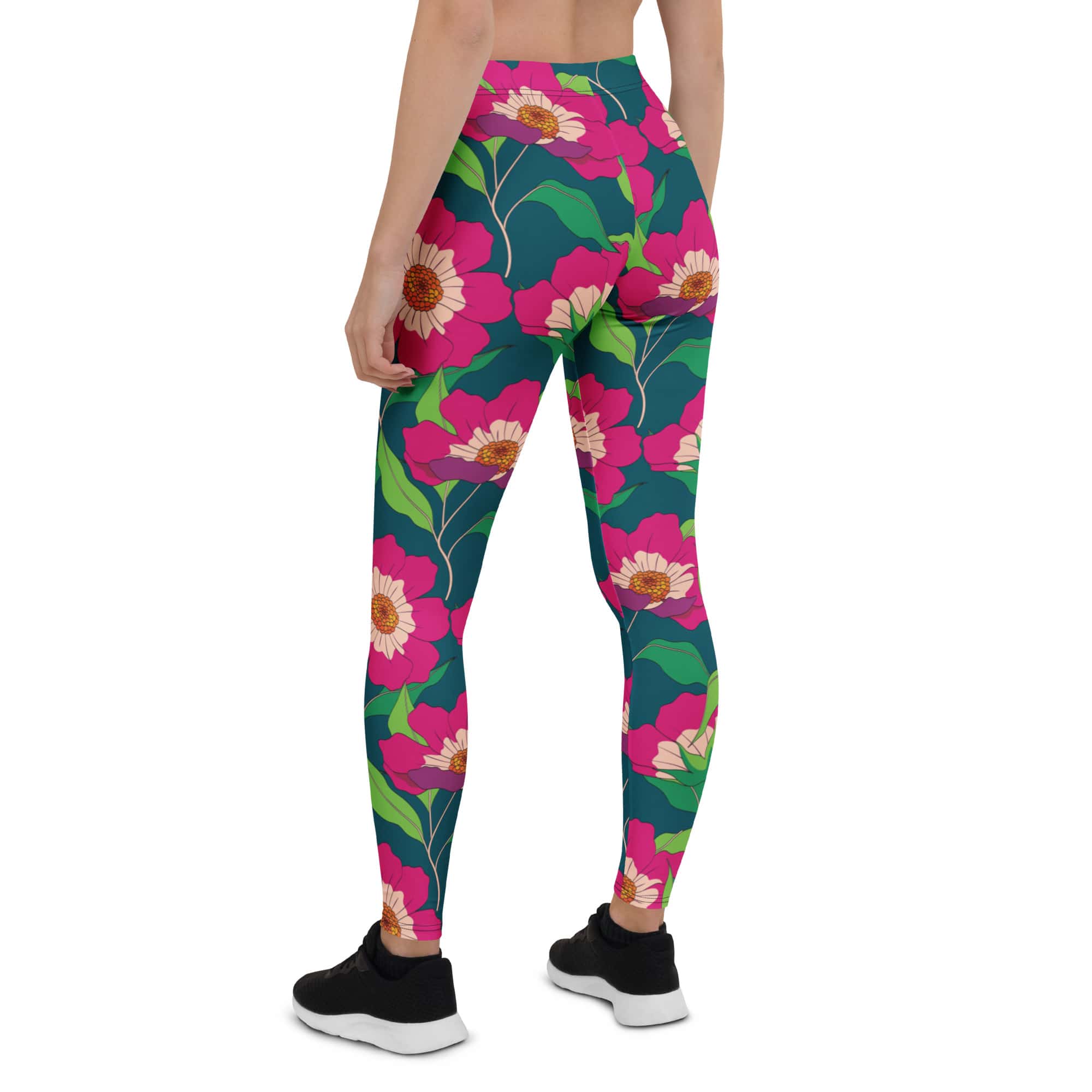 Floral Magenta Leggings