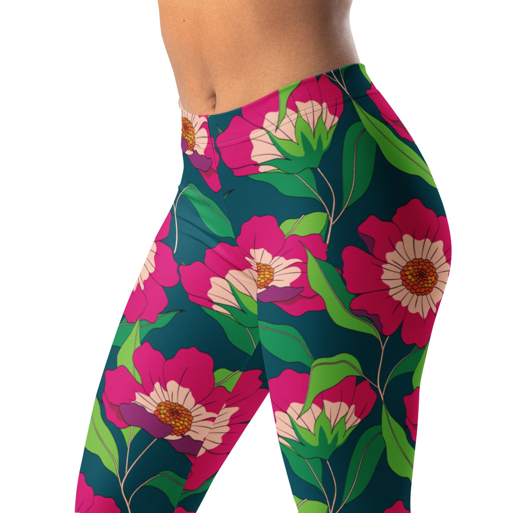 Floral Magenta Leggings