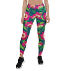 Floral Magenta Leggings