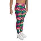 Floral Magenta Men's Leggings