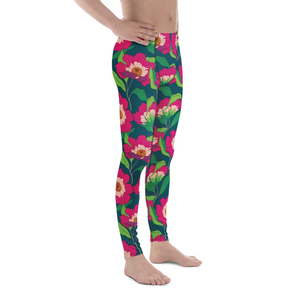 Floral Magenta Men's Leggings