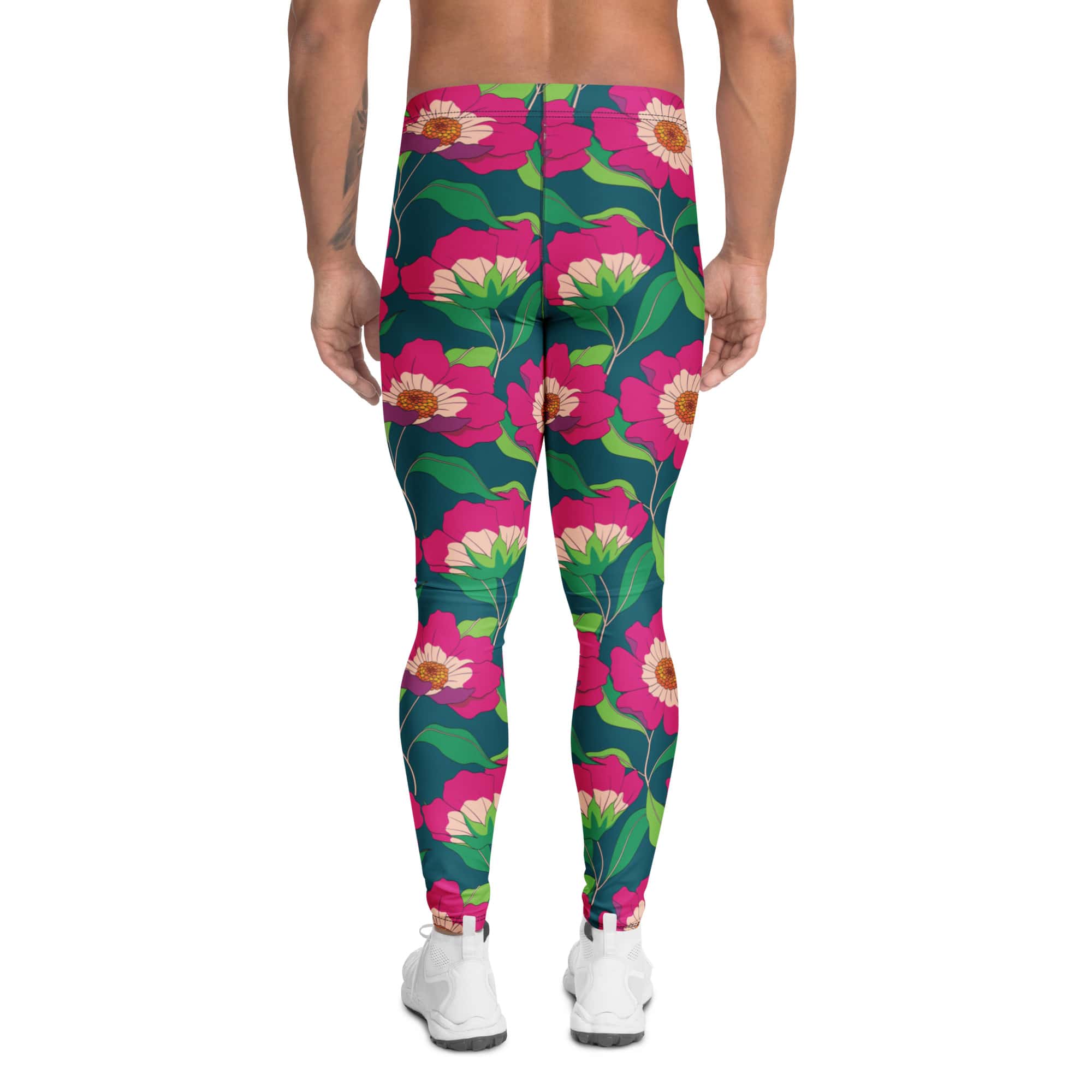 Floral Magenta Men's Leggings
