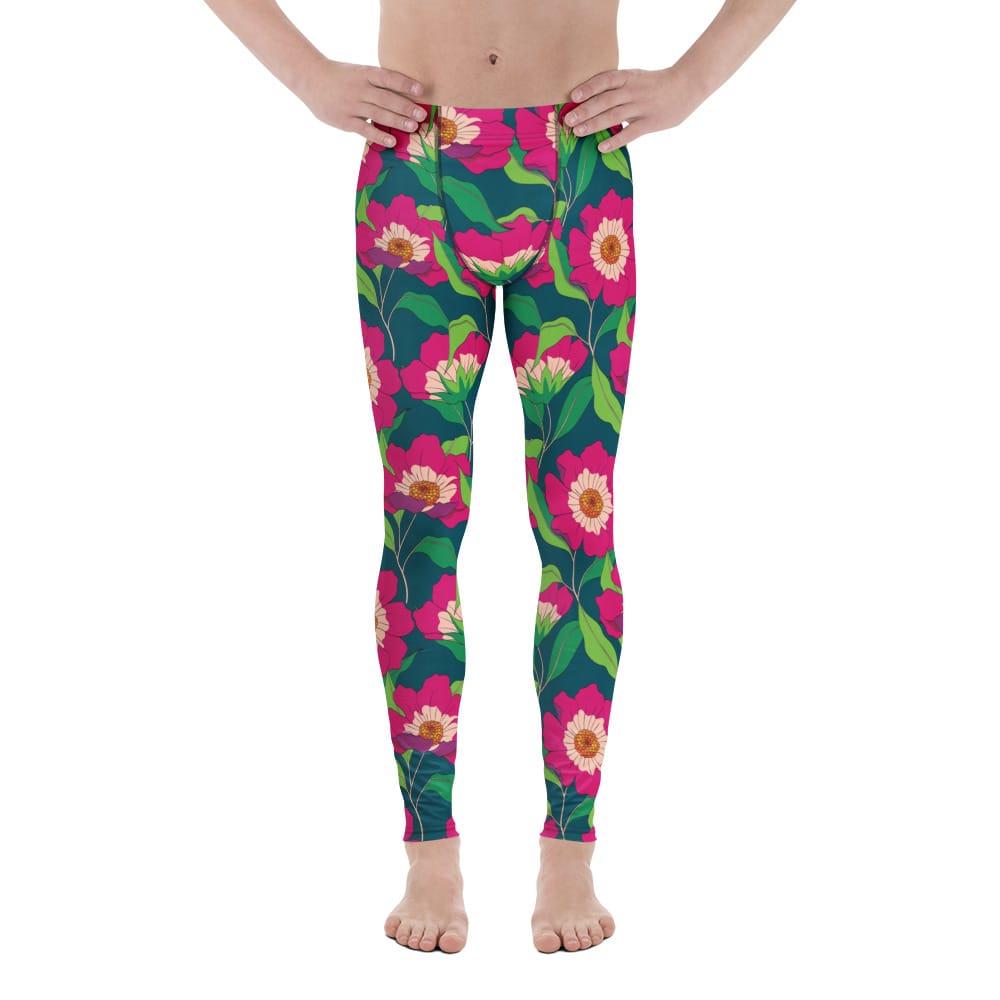 Floral Magenta Men's Leggings