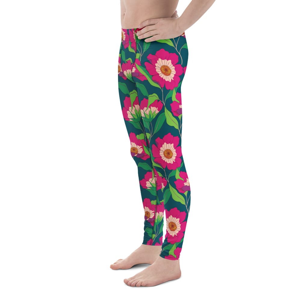 Floral Magenta Men's Leggings