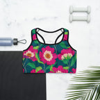 Floral Magenta Sports Bra