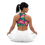 Floral Magenta Sports Bra
