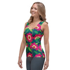 Floral Magenta Tank Top