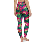 Floral Magenta Yoga Leggings