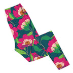 Floral Magenta Yoga Leggings