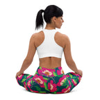 Floral Magenta Yoga Leggings