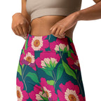 Floral Magenta Yoga Leggings