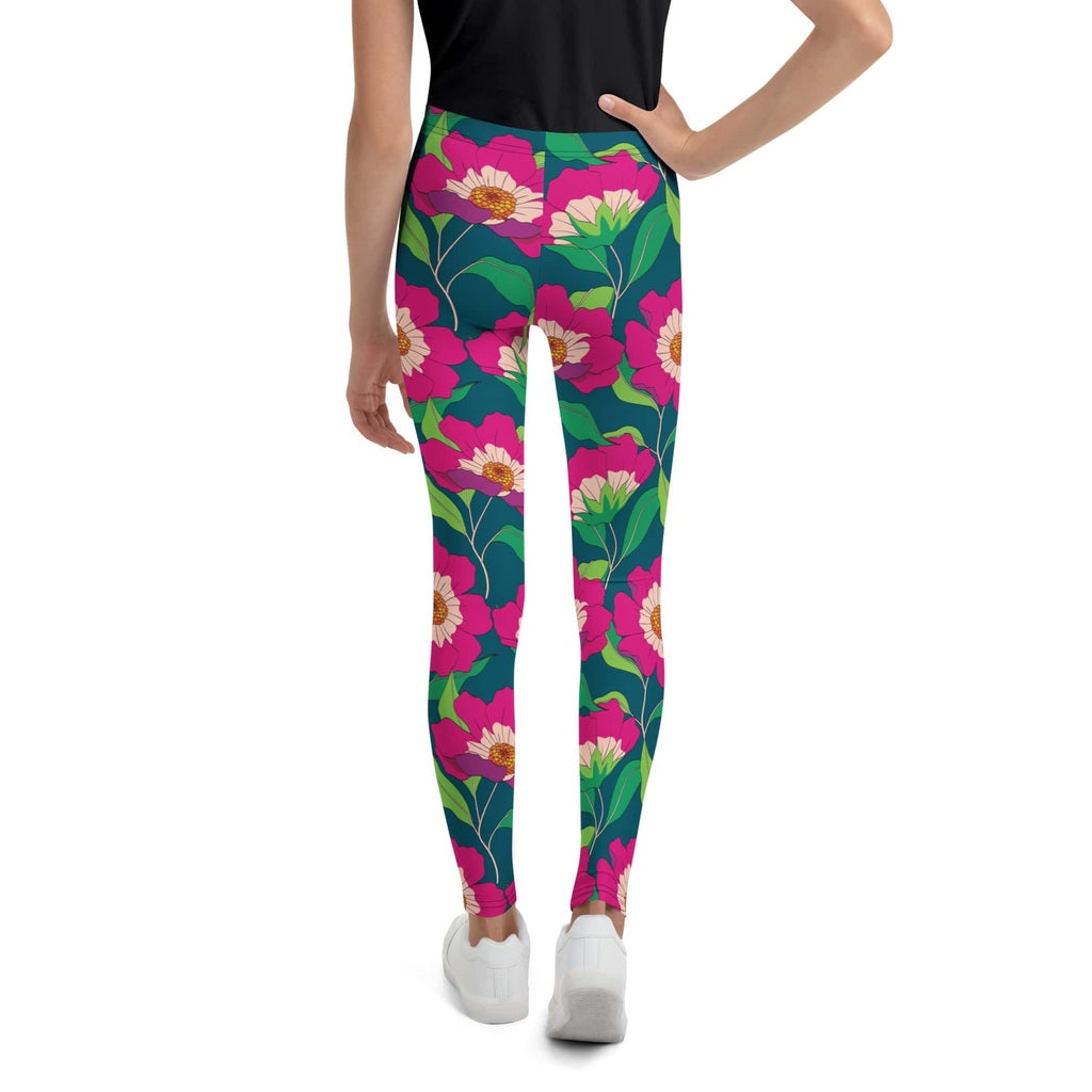 Floral Magenta Youth Leggings