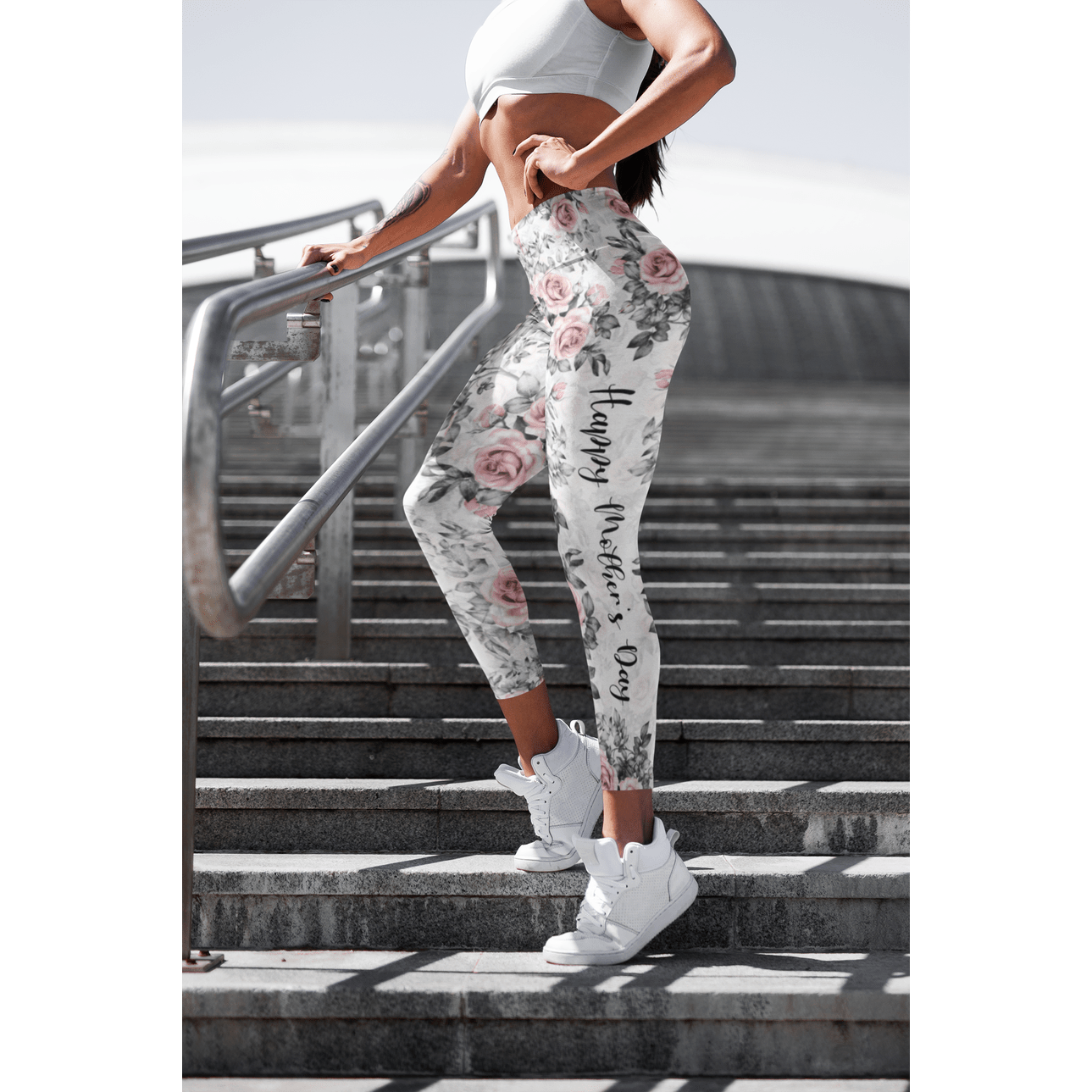 Floral Mother's Day Yoga Leggings
