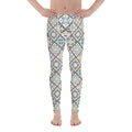 Floral Tile Print Men's Leggings