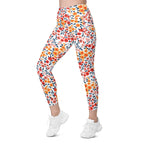 Floral Warmth Leggings With Pockets