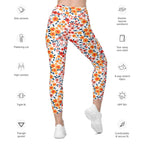 Floral Warmth Leggings With Pockets
