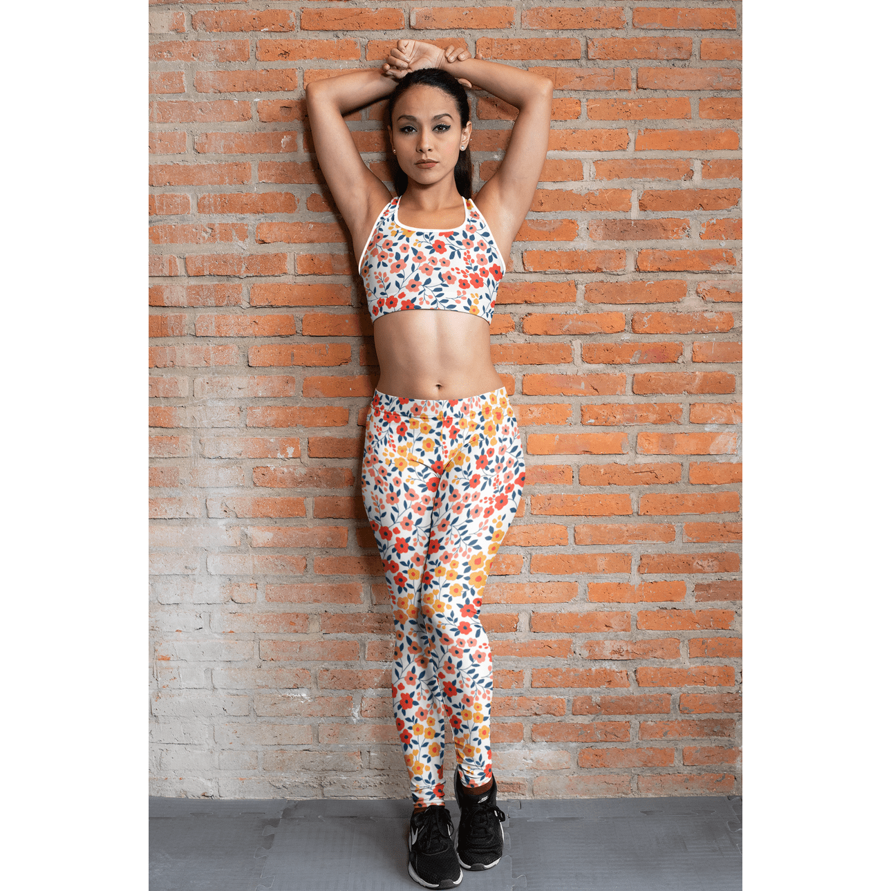 Floral Warmth Sports Bra