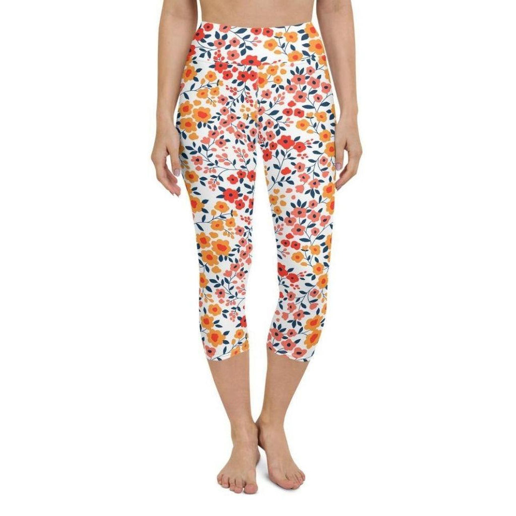Floral Warmth Yoga Capris