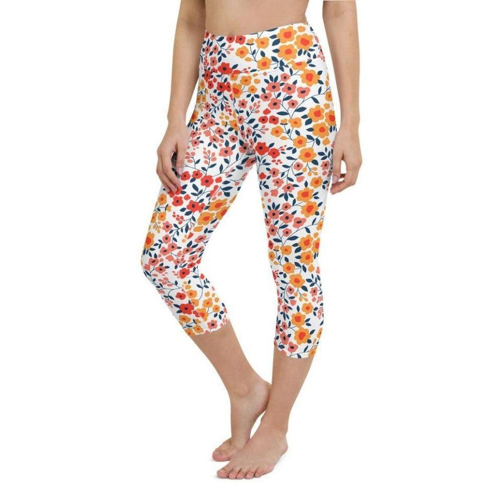 Floral Warmth Yoga Capris