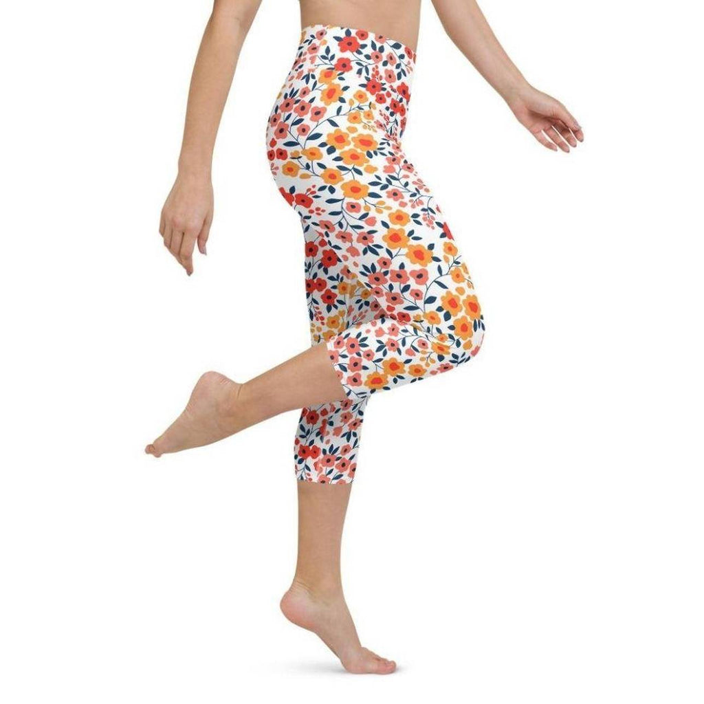 Floral Warmth Yoga Capris
