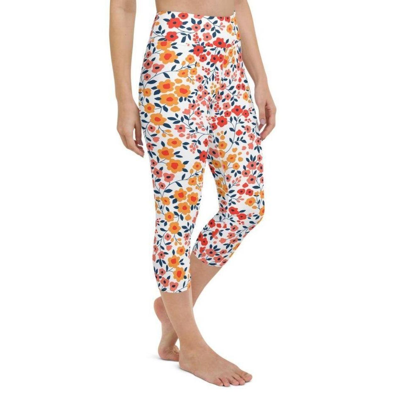 Floral Warmth Yoga Capris