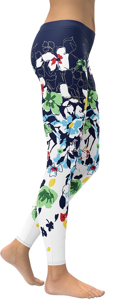 Flower Drawings Leggings