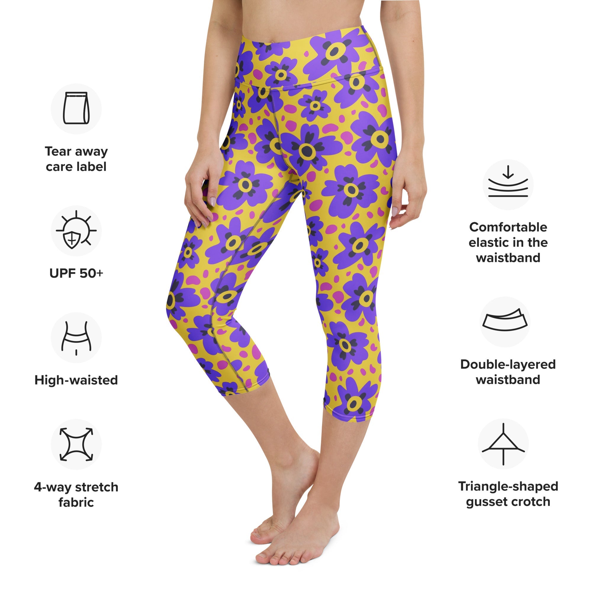 Flower Fizz Yoga Capris