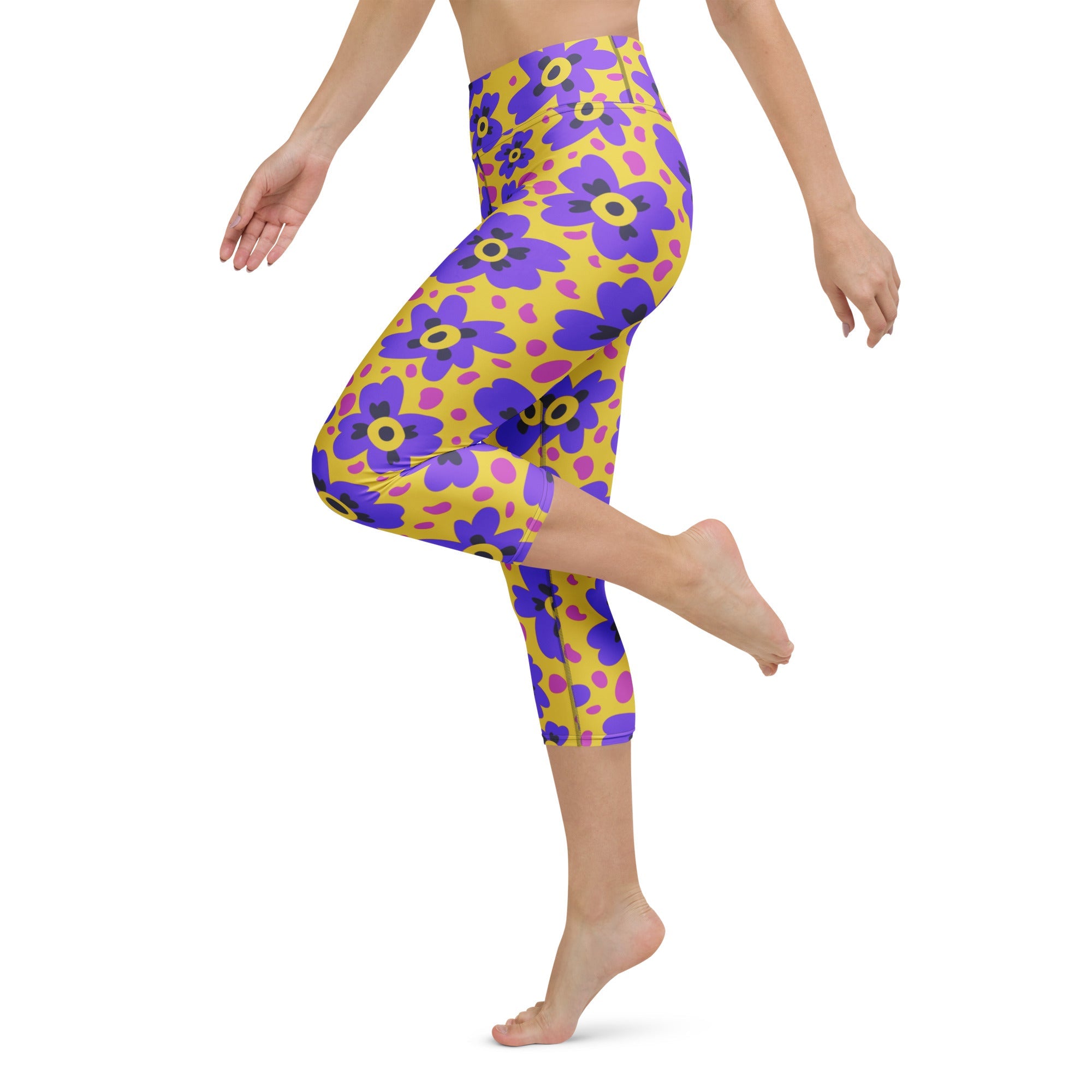 Flower Fizz Yoga Capris