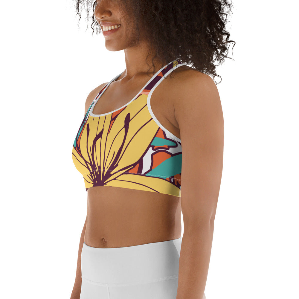 Flower Love Sports Bra