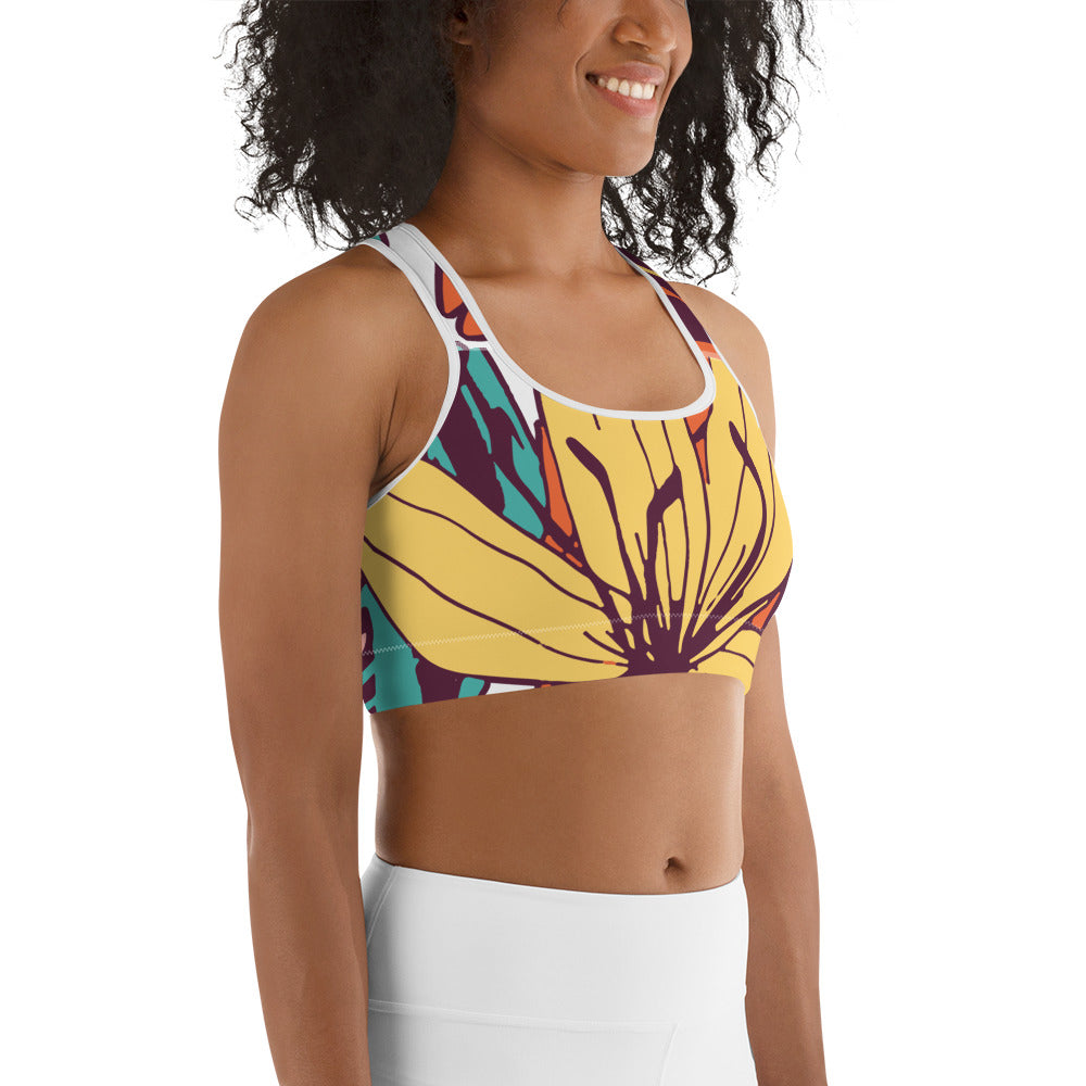 Flower Love Sports Bra