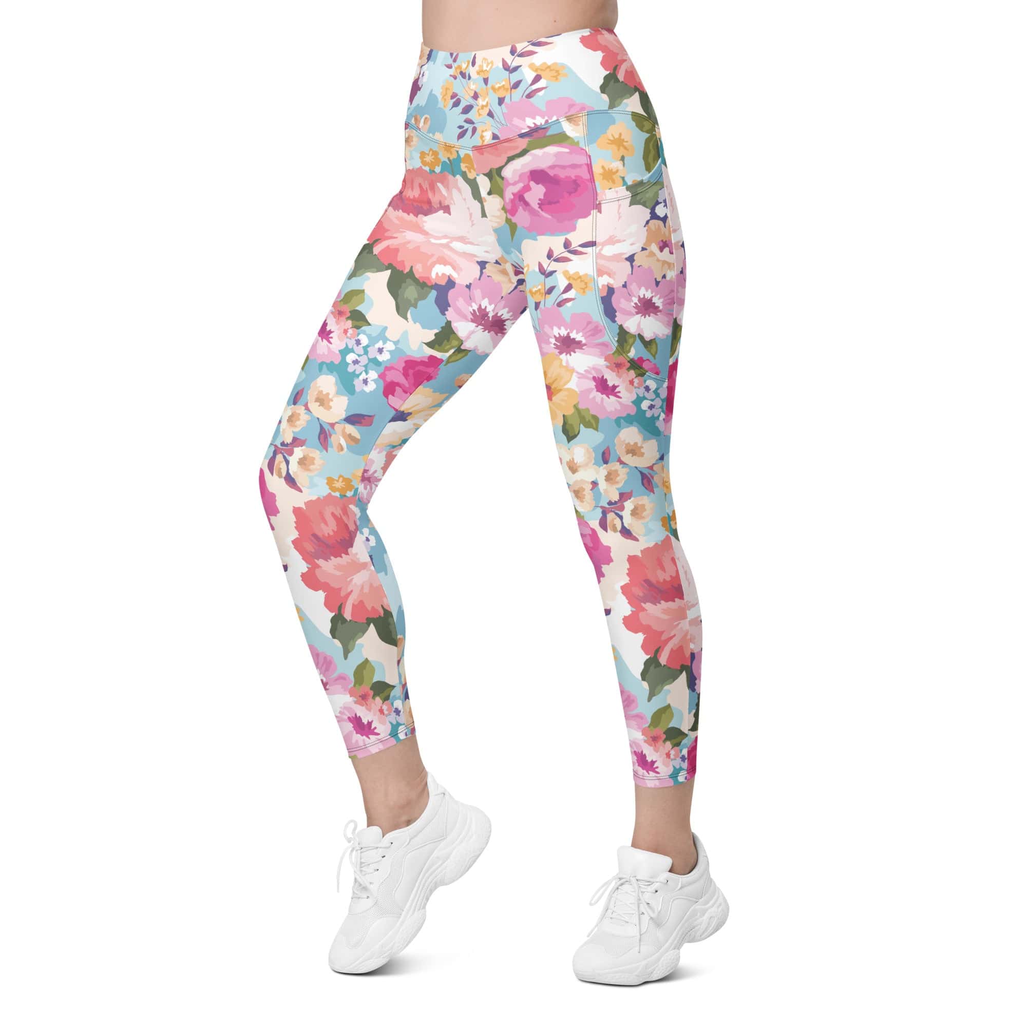 Flower Power Leggings With Pockets