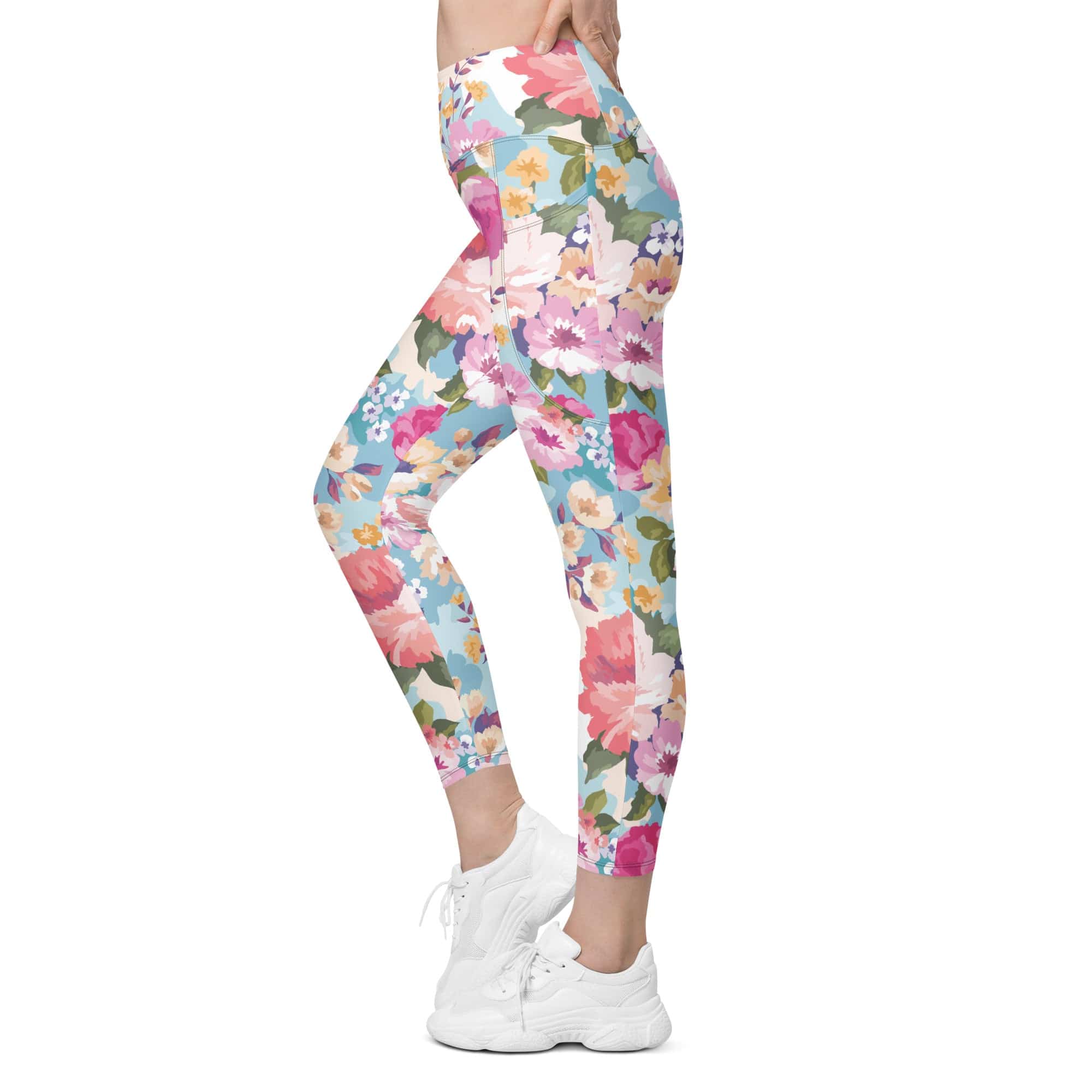 Flower Power Leggings With Pockets
