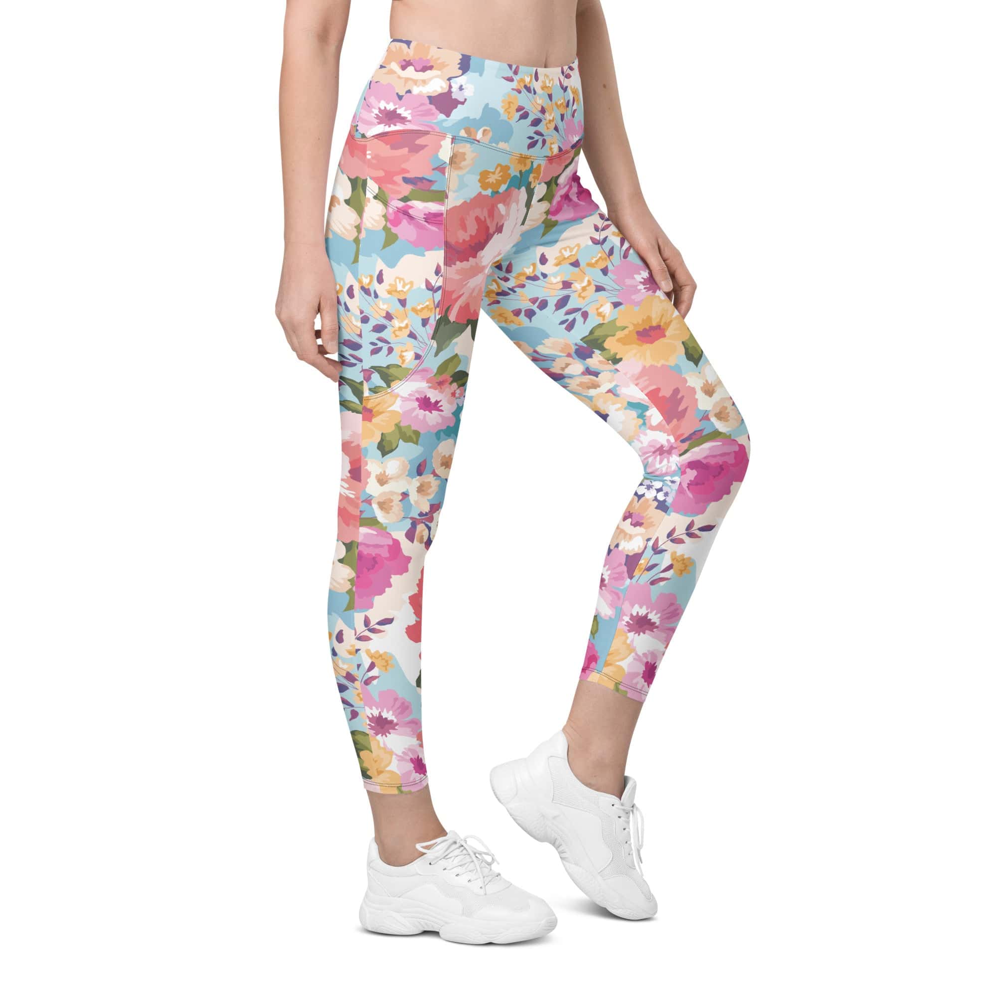 Flower Power Leggings With Pockets
