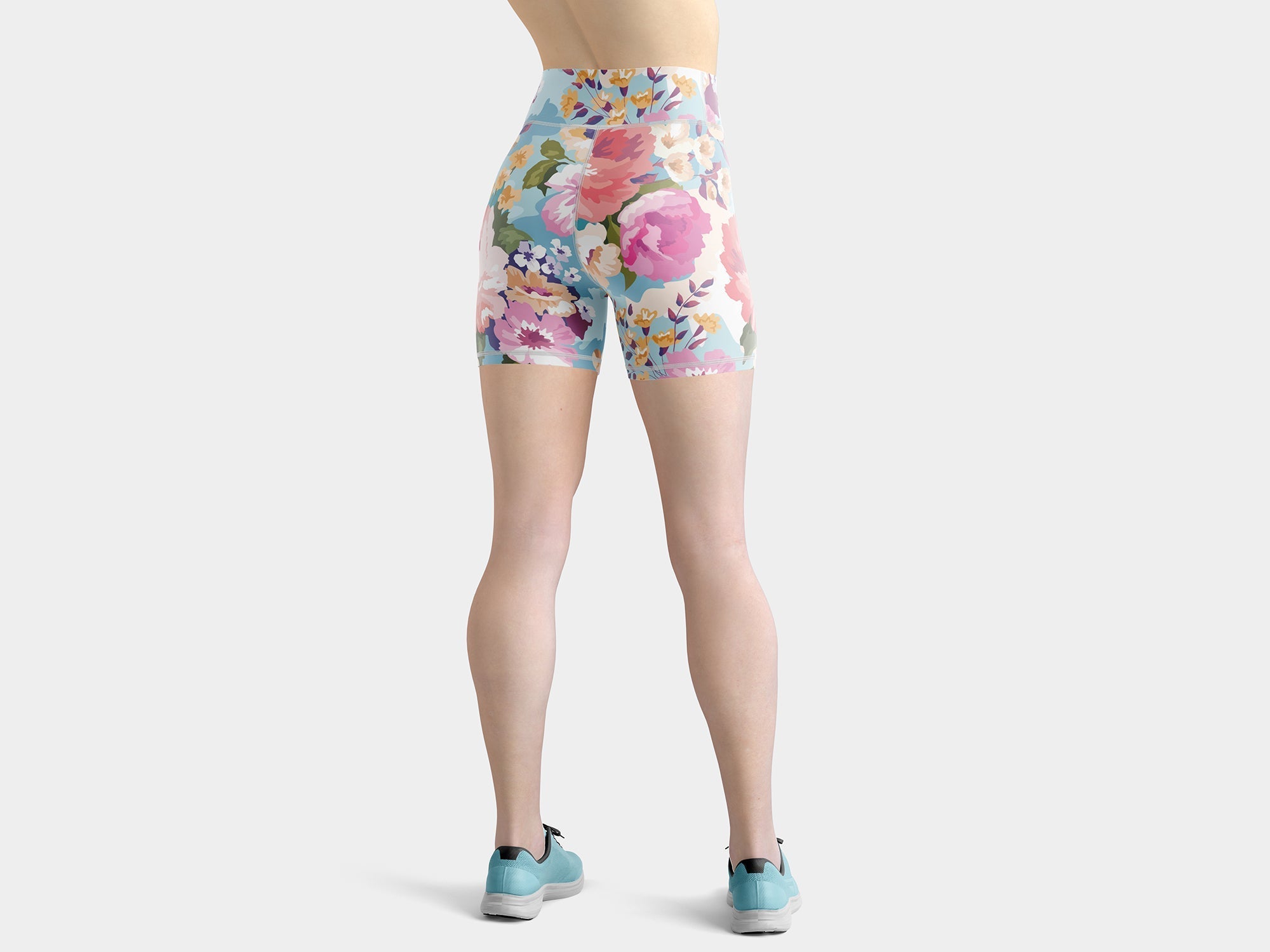 Flower Power Yoga Shorts