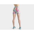 Flower Power Yoga Shorts