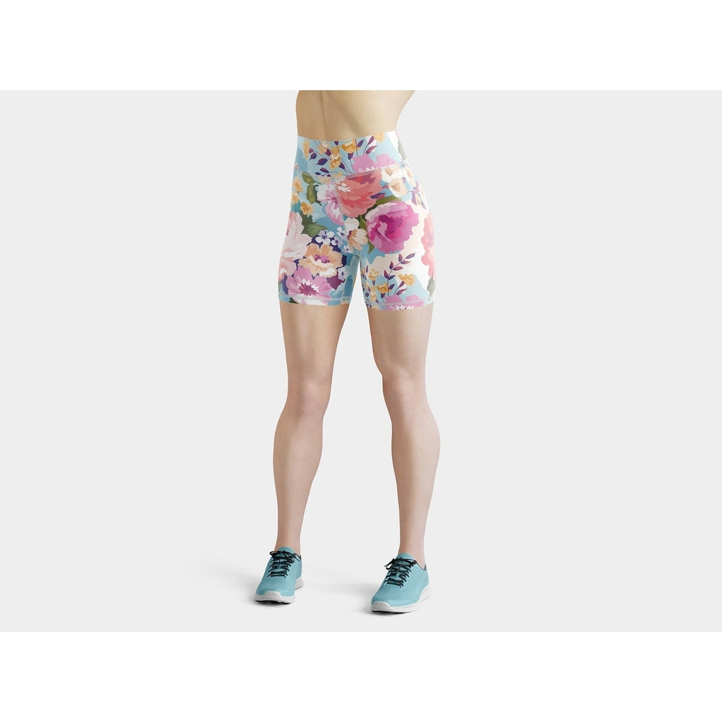 Flower Power Yoga Shorts