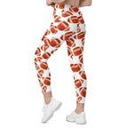 Football Fever Crossover Leggings With Pockets
