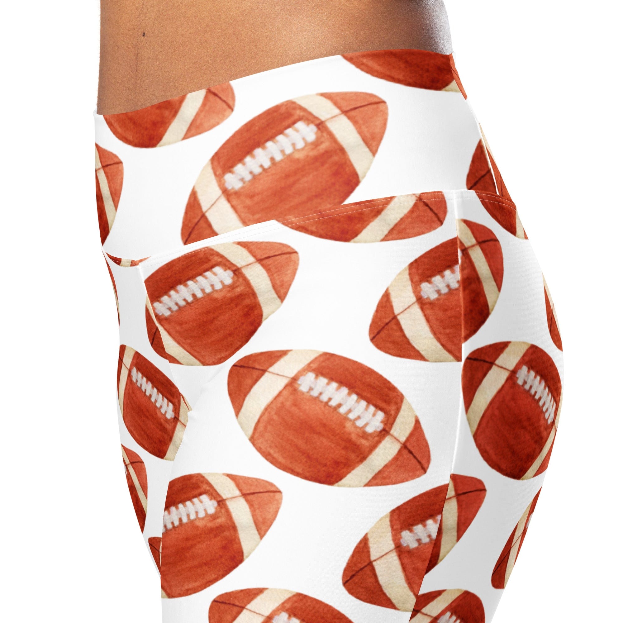 Football Fever Flare Leggings