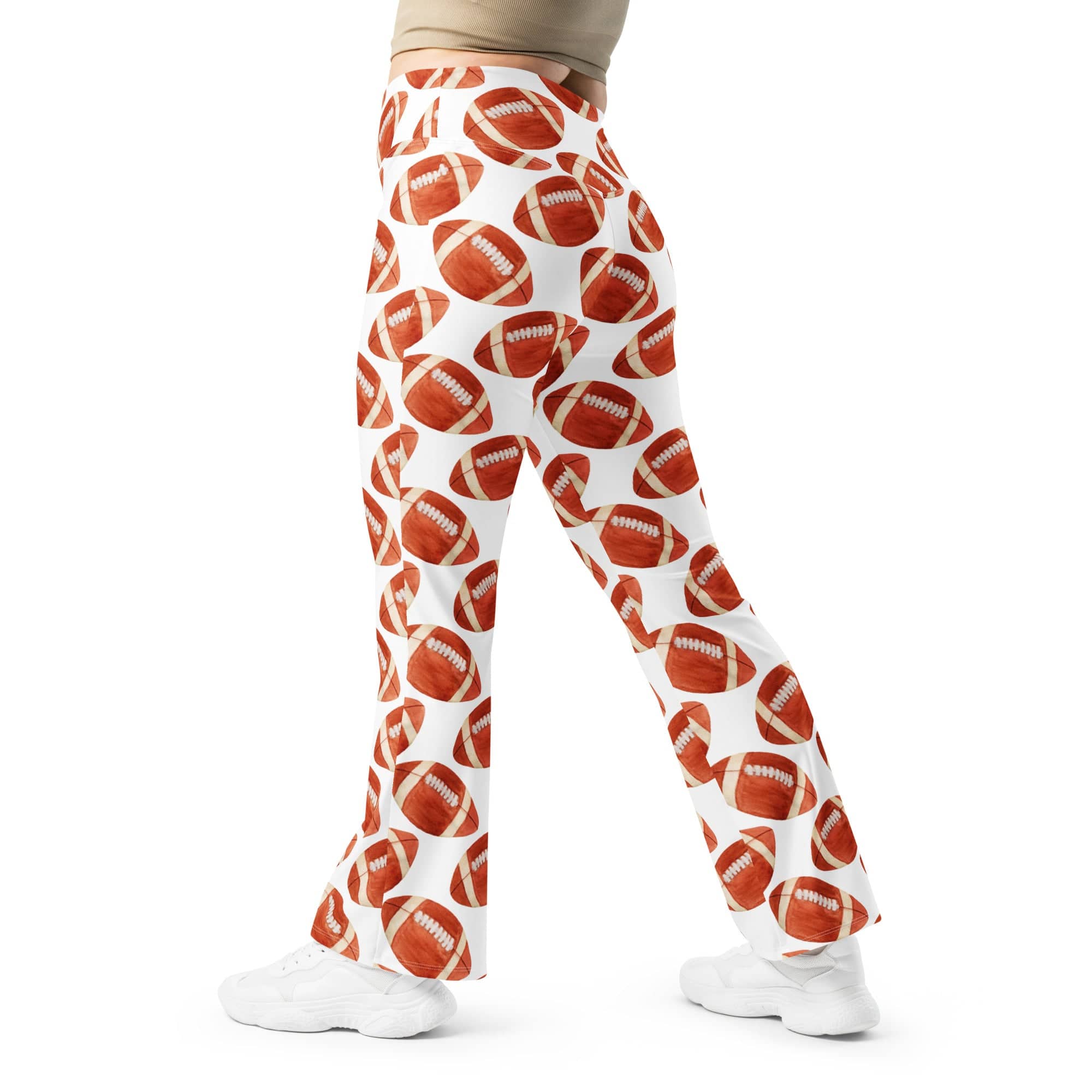 Football Fever Flare Leggings