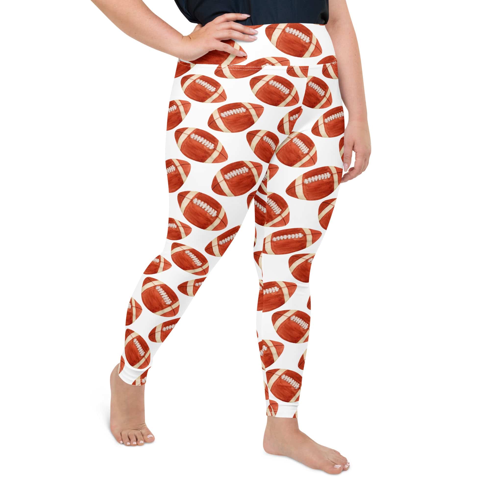 Football Fever Plus Size Leggings